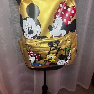 Gold Disney Character Backpack